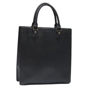 LOUIS VUITTON Epi Sac Plat PM Hand Bag Black M58658